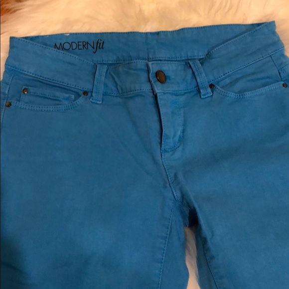 Ann Taylor Jeans Ann Taylor Modern Fit Electric Blue Jeans Poshmark
